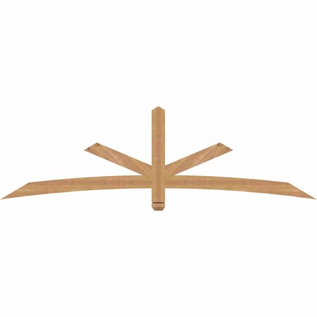 Ekena Millwork Alberta Smooth Timber Gable Bracket, Western Red Cedar, 84"W x 24"H x 1 1/2"D x 3 1/2"F, 7/12 Pitch GBW084X24X0204ALB00SWR